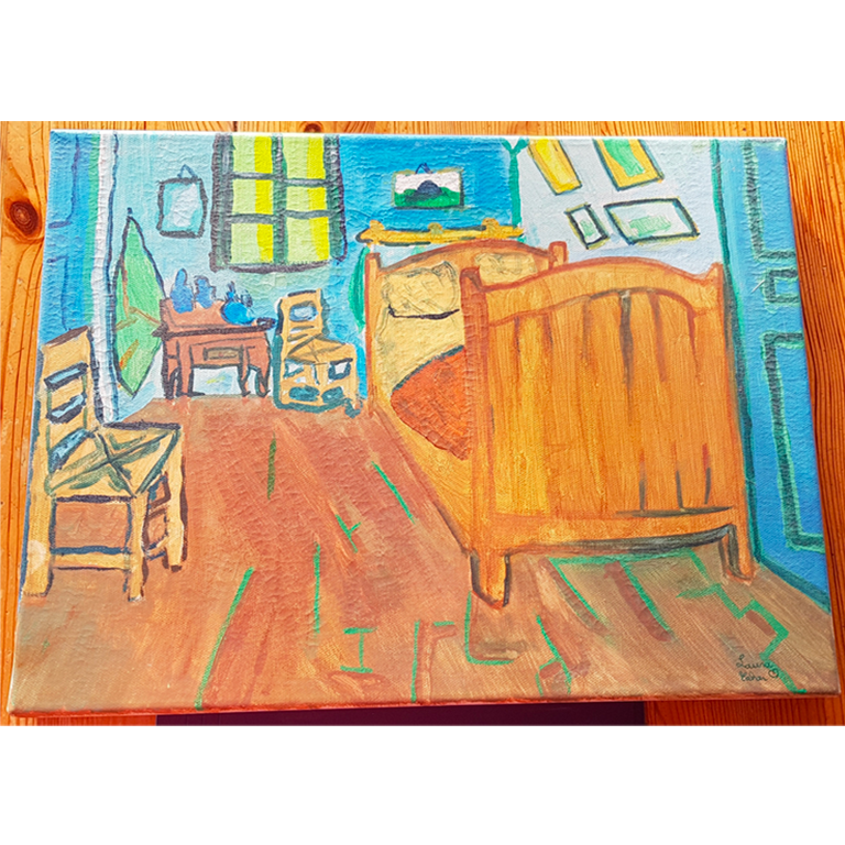 tableau peinture reproduction la chambre